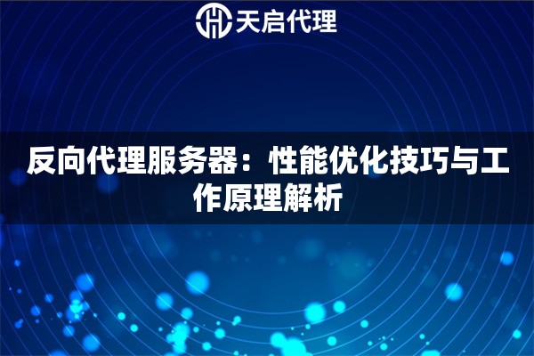 反向代理服务器：性能优化技巧与工作原理解析