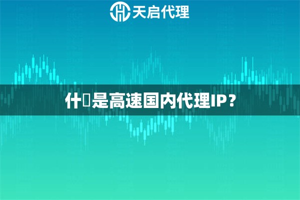 什麼是高速国内代理IP？