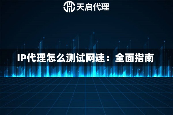 IP代理怎么测试网速：全面指南 