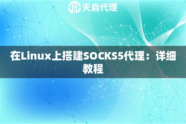 在Linux上搭建SOCKS5代理：详细教程