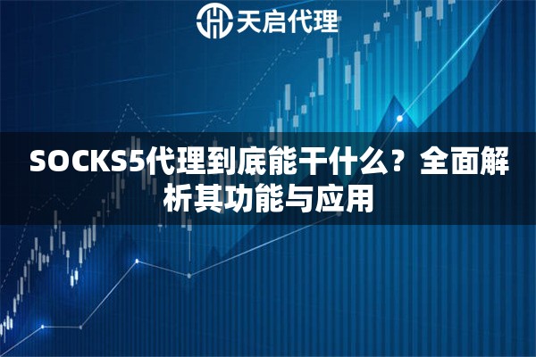 SOCKS5代理到底能干什么？全面解析其功能与应用