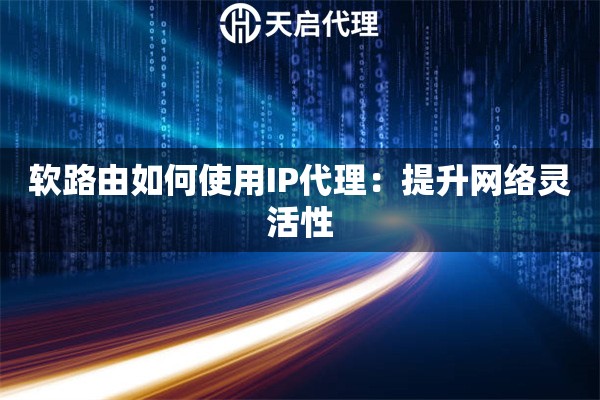 软路由如何使用IP代理：提升网络灵活性