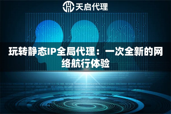 玩转静态IP全局代理：一次全新的网络航行体验