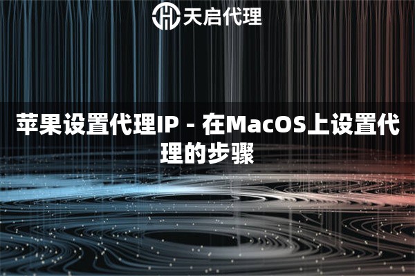 苹果设置代理IP - 在MacOS上设置代理的步骤