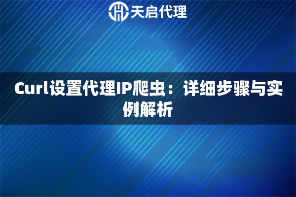 Curl设置代理IP爬虫：详细步骤与实例解析