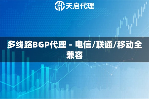 多线路BGP代理 - 电信/联通/移动全兼容