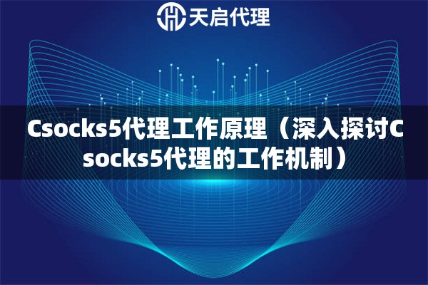 Csocks5代理工作原理（深入探讨Csocks5代理的工作机制）