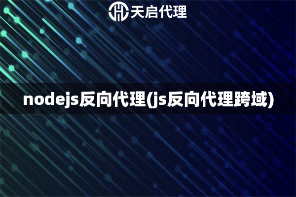 nodejs反向代理(js反向代理跨域)