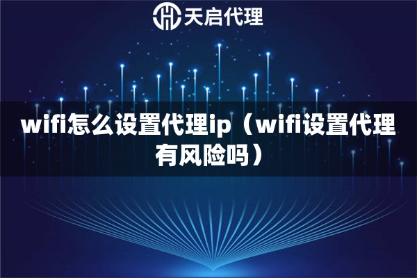 wifi怎么设置代理ip（wifi设置代理有风险吗）